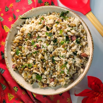 Recipe of Rice With Lentil on the DeliRec recipe website