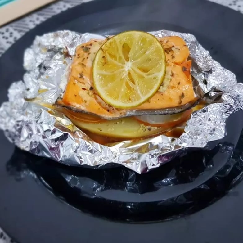 Photo of the Salmon in Paper – recipe of Salmon in Paper on DeliRec