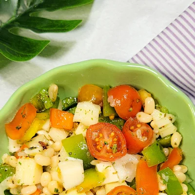 Recipe of Butter Bean Salad on the DeliRec recipe website