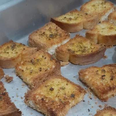 Recipe of seasoned toast on the DeliRec recipe website