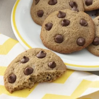 Receita de Cookies com gotas de chocolate  no site de receitas DeliRec
