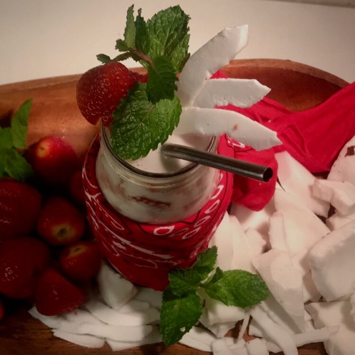 Photo of the My coconut milk with strawberries – recipe of My coconut milk with strawberries on DeliRec