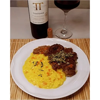 Recipe of Milanese risotto with osso buco on the DeliRec recipe website