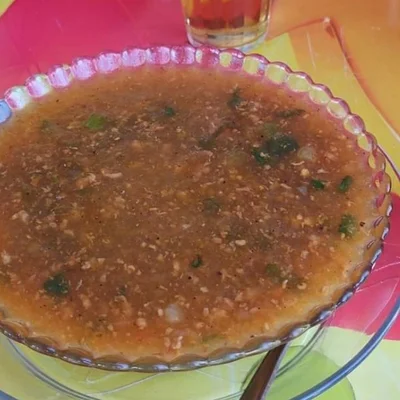 Recipe of Cassava broth with minced meat on the DeliRec recipe website