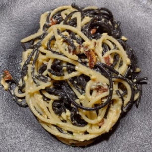 Foto da Espaguete a Carbonara de linguicinha - receita de Espaguete a Carbonara de linguicinha no DeliRec