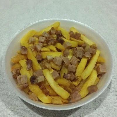Recipe of French Fries with Bacon on the DeliRec recipe website