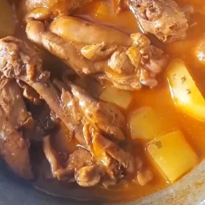 Recipe of Chicken stew with potato on the DeliRec recipe website