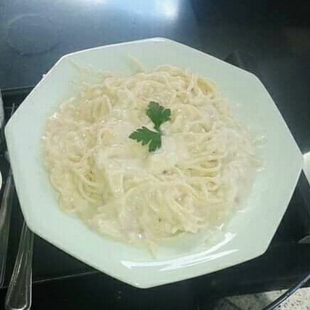 Foto da Espaguete ao molho branco  - receita de Espaguete ao molho branco  no DeliRec