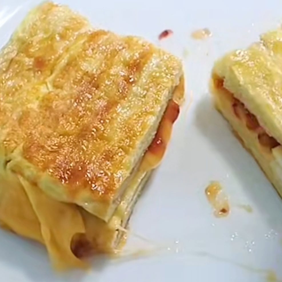 Photo of the Bread on the plate with cheese and bacon – recipe of Bread on the plate with cheese and bacon on DeliRec