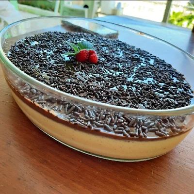 Recipe of Passion Fruit Mousse with Chocolate Icing on the DeliRec recipe website