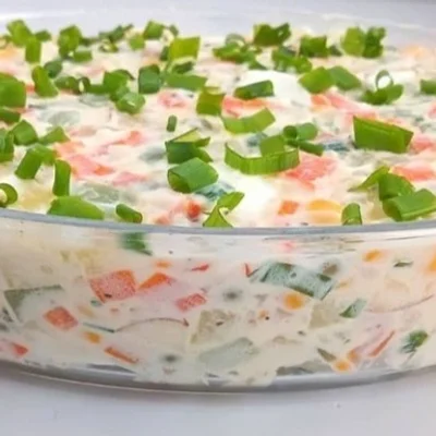 Recette de salade de mayonnaise sur le site de recettes DeliRec
