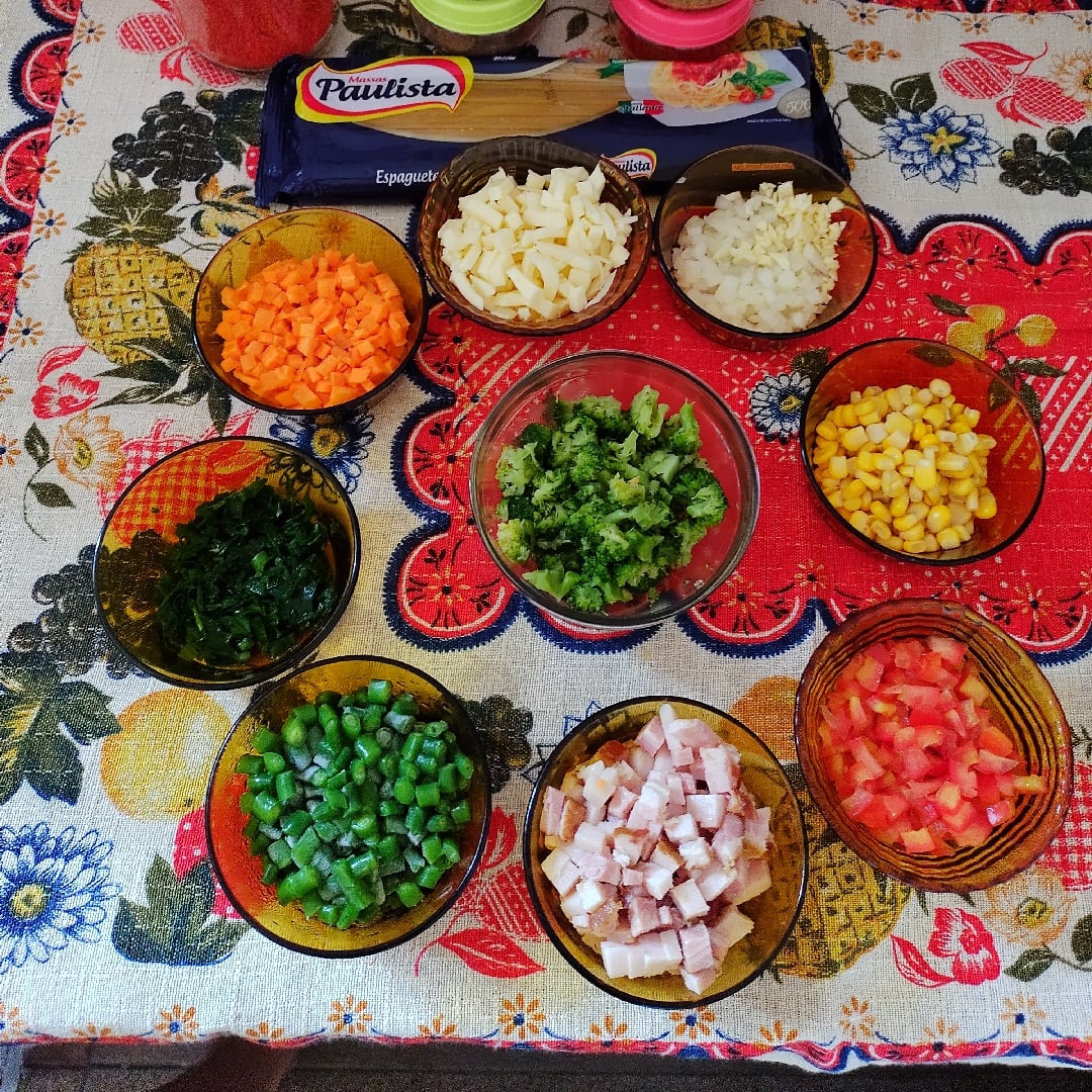 Foto da Macarrão com legumes - receita de Macarrão com legumes no DeliRec