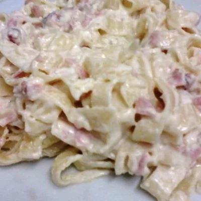 Recipe of Pasta with white sauce on the DeliRec recipe website