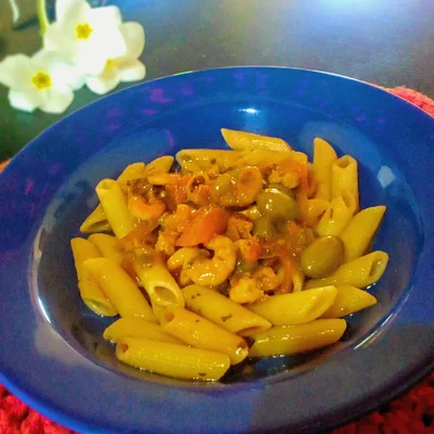 Recipe of Penne w/ shrimp for Holy Week on the DeliRec recipe website