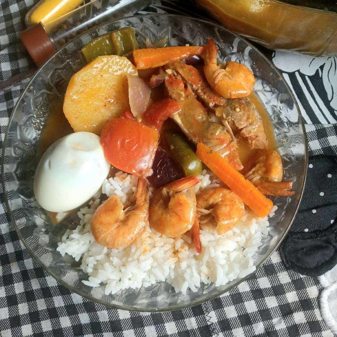 Photo of the Fish in shrimp sauce with rice – recipe of Fish in shrimp sauce with rice on DeliRec