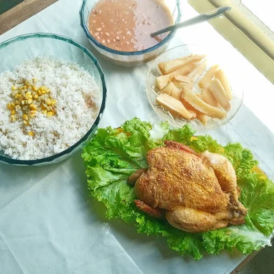 Recipe of Roast Chicken with Sprinkled Farofa on the DeliRec recipe website