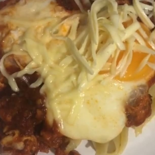 Foto da Carne moída com queijo e ovos fritos - receita de Carne moída com queijo e ovos fritos no DeliRec
