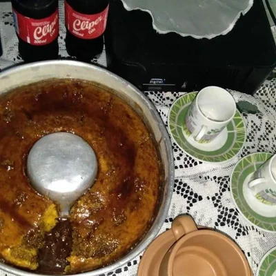 Recipe of Corn cake with chocolate syrup on the DeliRec recipe website