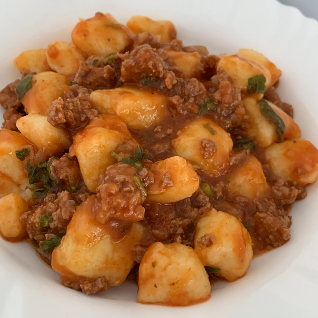 Photo of the Potato Bolognese Gnocchi with Arugula – recipe of Potato Bolognese Gnocchi with Arugula on DeliRec