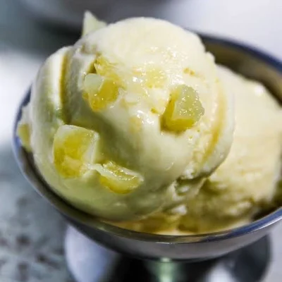 Recipe of 2-ingredient pineapple ice cream on the DeliRec recipe website