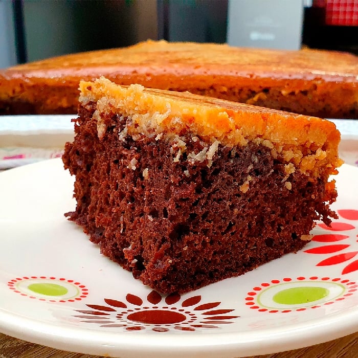 Photo of the Chocolate, coconut and walnut cake – recipe of Chocolate, coconut and walnut cake on DeliRec