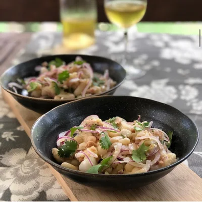 Recette de Salade de haricots blancs au thon sur le site de recettes DeliRec