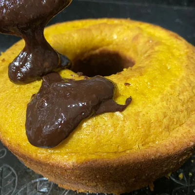 Receita de Mimos Bolo fofo  de Cenoura com chocolate  no site de receitas DeliRec
