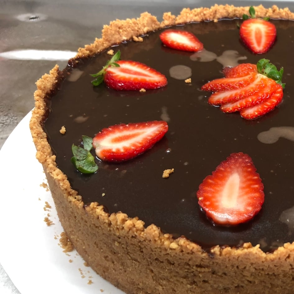 Photo of the Strawberry Chocolate Mousse Pie – recipe of Strawberry Chocolate Mousse Pie on DeliRec