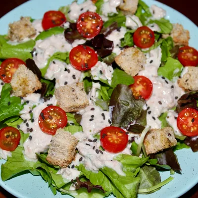 Recipe of Salad with tuna sauce on the DeliRec recipe website