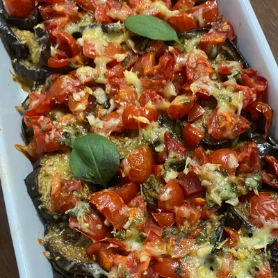 Recipe of caprese eggplant on the DeliRec recipe website