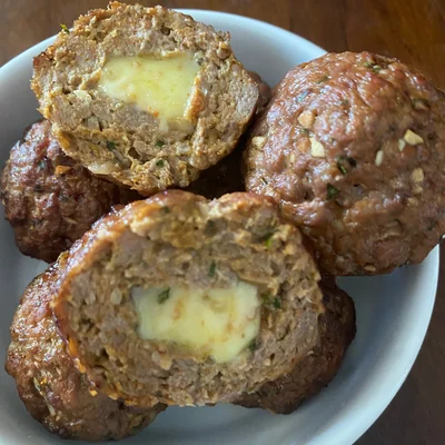 Recipe of Meatballs stuffed in the air fryer on the DeliRec recipe website