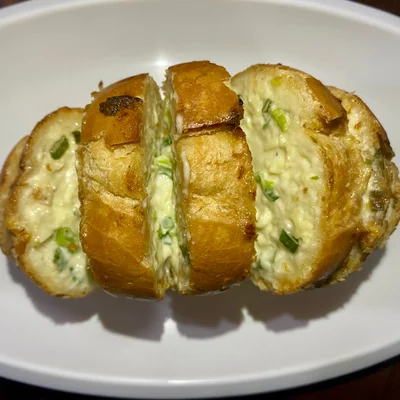 Recipe of Garlic bread 3 minutes in the air fryer on the DeliRec recipe website
