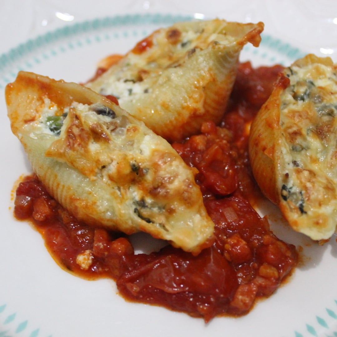 Photo of the Ricotta and Spinach Conchiglione – recipe of Ricotta and Spinach Conchiglione on DeliRec
