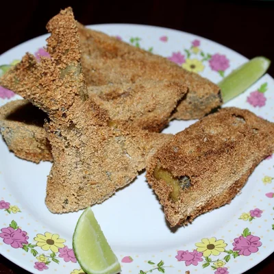 Receta de pescado frito crujiente en el sitio web de recetas de DeliRec