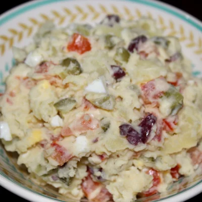 Receta de mayonesa de patata especiada en el sitio web de recetas de DeliRec