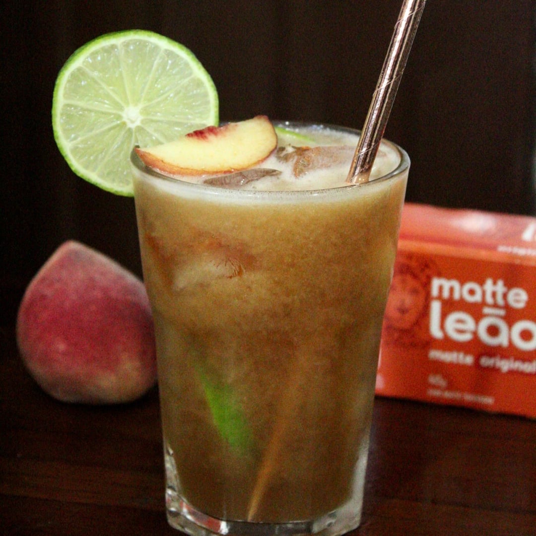 Photo of the Iced Matte Tea with Peach and Lemon – recipe of Iced Matte Tea with Peach and Lemon on DeliRec