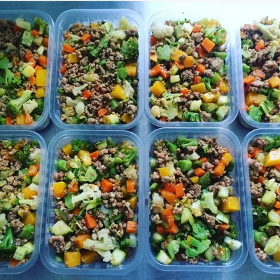 Recipe of Low-carb ground beef with vegetables on the DeliRec recipe website
