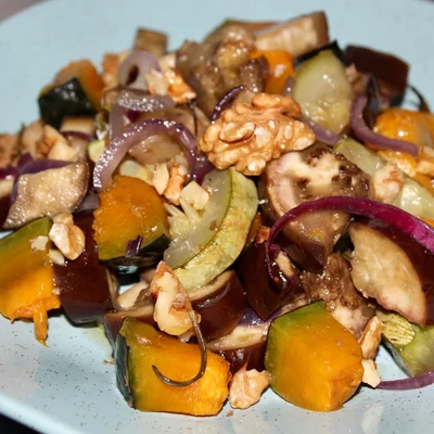Recipe of Roasted vegetables with nuts on the DeliRec recipe website