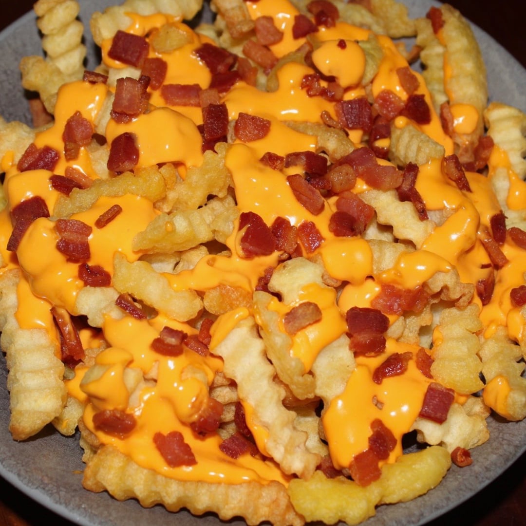 Photo of the Fries in the Airfryer with Cheedar and Bacon – recipe of Fries in the Airfryer with Cheedar and Bacon on DeliRec