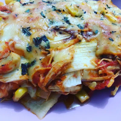 Recipe of Heart of palm lasagna and Lowcarb chicken on the DeliRec recipe website