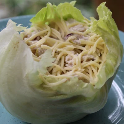 Recipe of Refreshing chicken lettuce basket on the DeliRec recipe website
