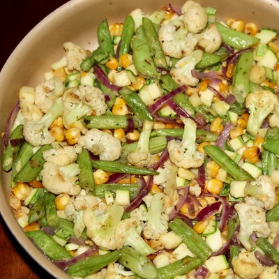 Recipe of Crispy vegetables in frying pan on the DeliRec recipe website
