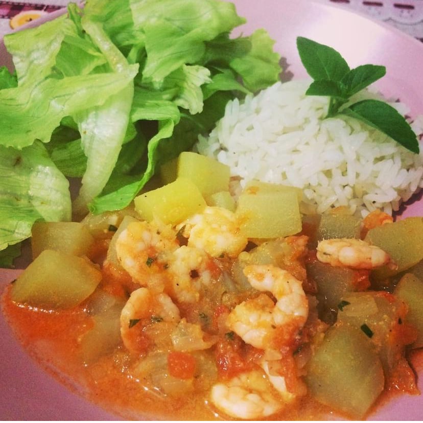 Photo of the Shrimp PF with chayote – recipe of Shrimp PF with chayote on DeliRec
