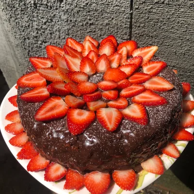 Recipe of Easy chocolate cake 🍫🍓 on the DeliRec recipe website