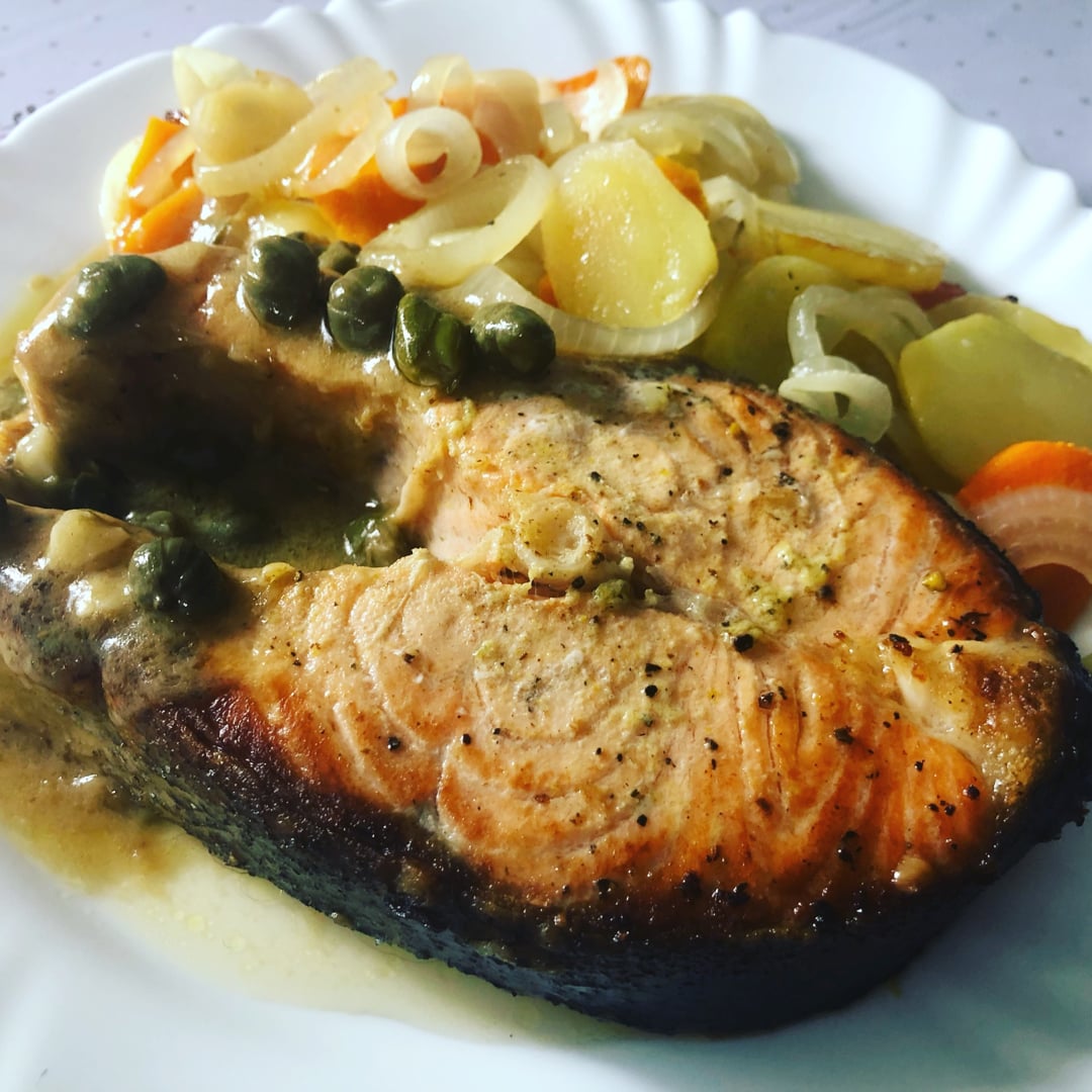 Photo of the baked salmon fillet – recipe of baked salmon fillet on DeliRec