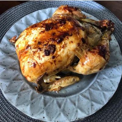 Recipe of Roast chicken with spiced butter on the DeliRec recipe website
