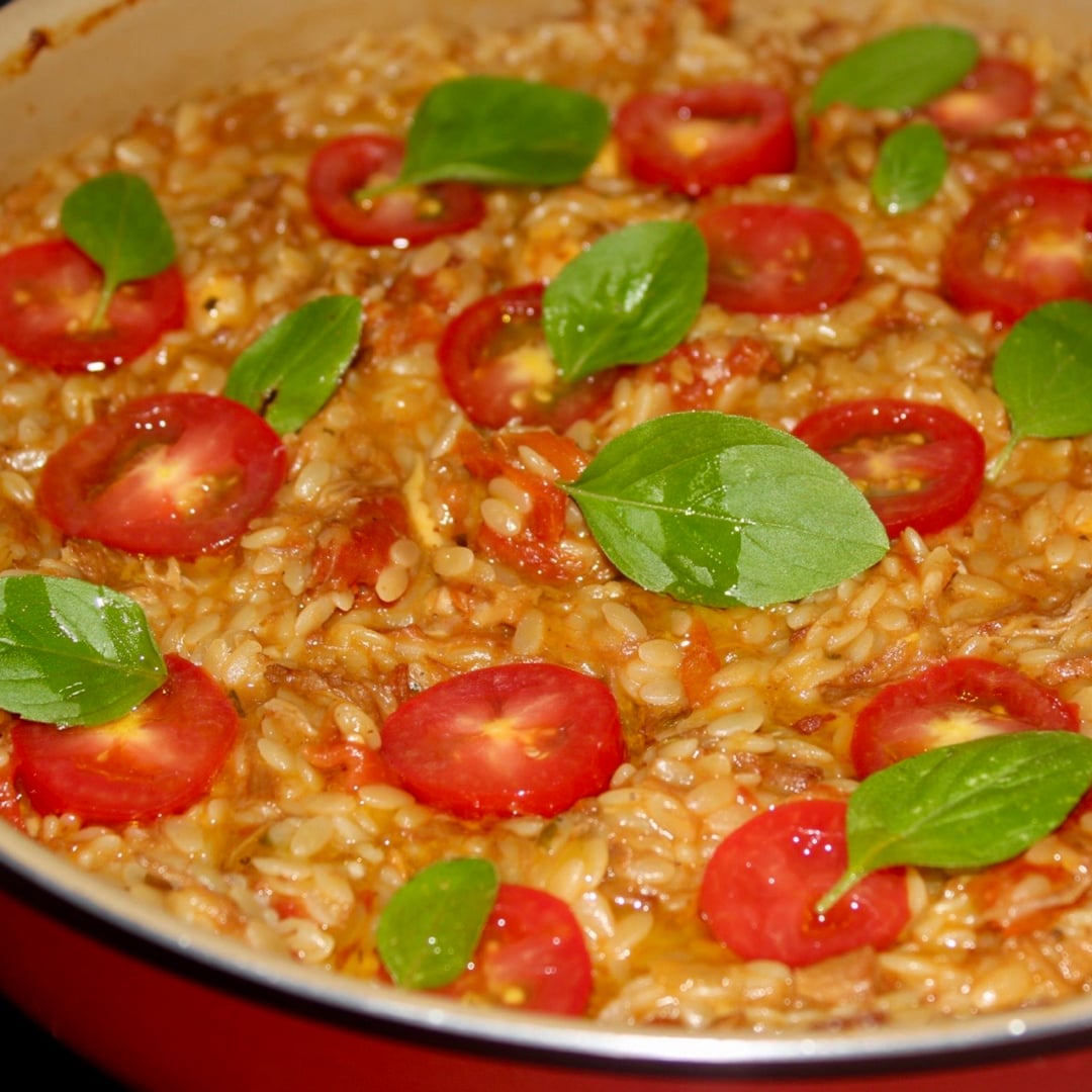 Foto da Risoni de carne com tomate seco  - receita de Risoni de carne com tomate seco  no DeliRec