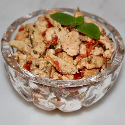 Recipe of Margherita chicken breast strips on the DeliRec recipe website