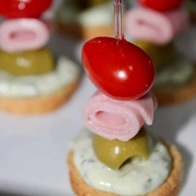 Recipe of special canapes on the DeliRec recipe website