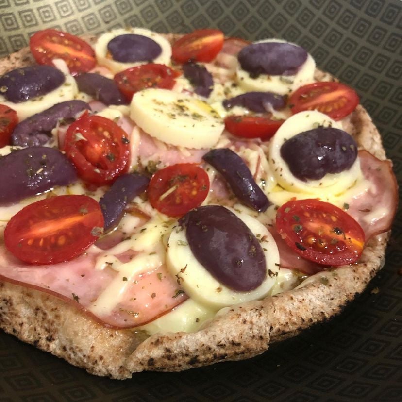 Photo of the Frying pan pizza with flatbread – recipe of Frying pan pizza with flatbread on DeliRec